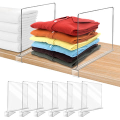 Acrylic Shelf Dividers for Closet Organization