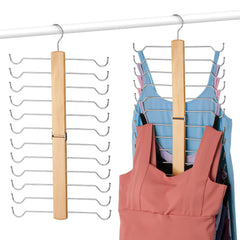 Tank Top Hanger, Space Saving Holder Closet Organizers for Tank Tops, Bras, Camisoles, Swimsuits - 2 Pack