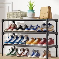 Shoe Rack for Closet - Shoe Organizer for Entryway and Front Door Entrance, 3-Tier for up to 16 Pairs