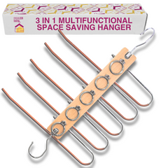 Multifunctional Space Saving Hanger for Pants, Shirts, Leggings, Jeans, Belts, Purses