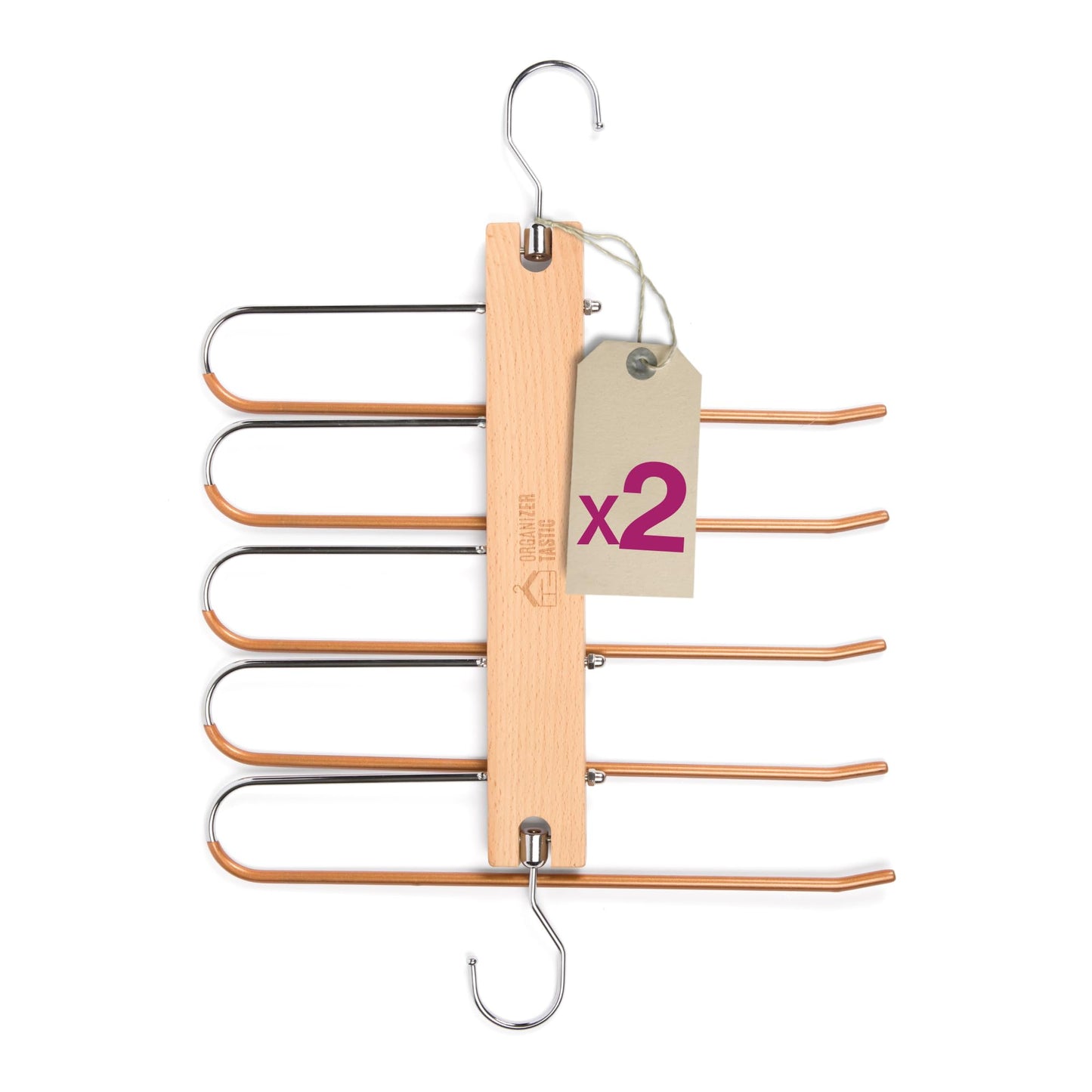 Space Saving Pants Hanger-2-Pack Closet Organizer