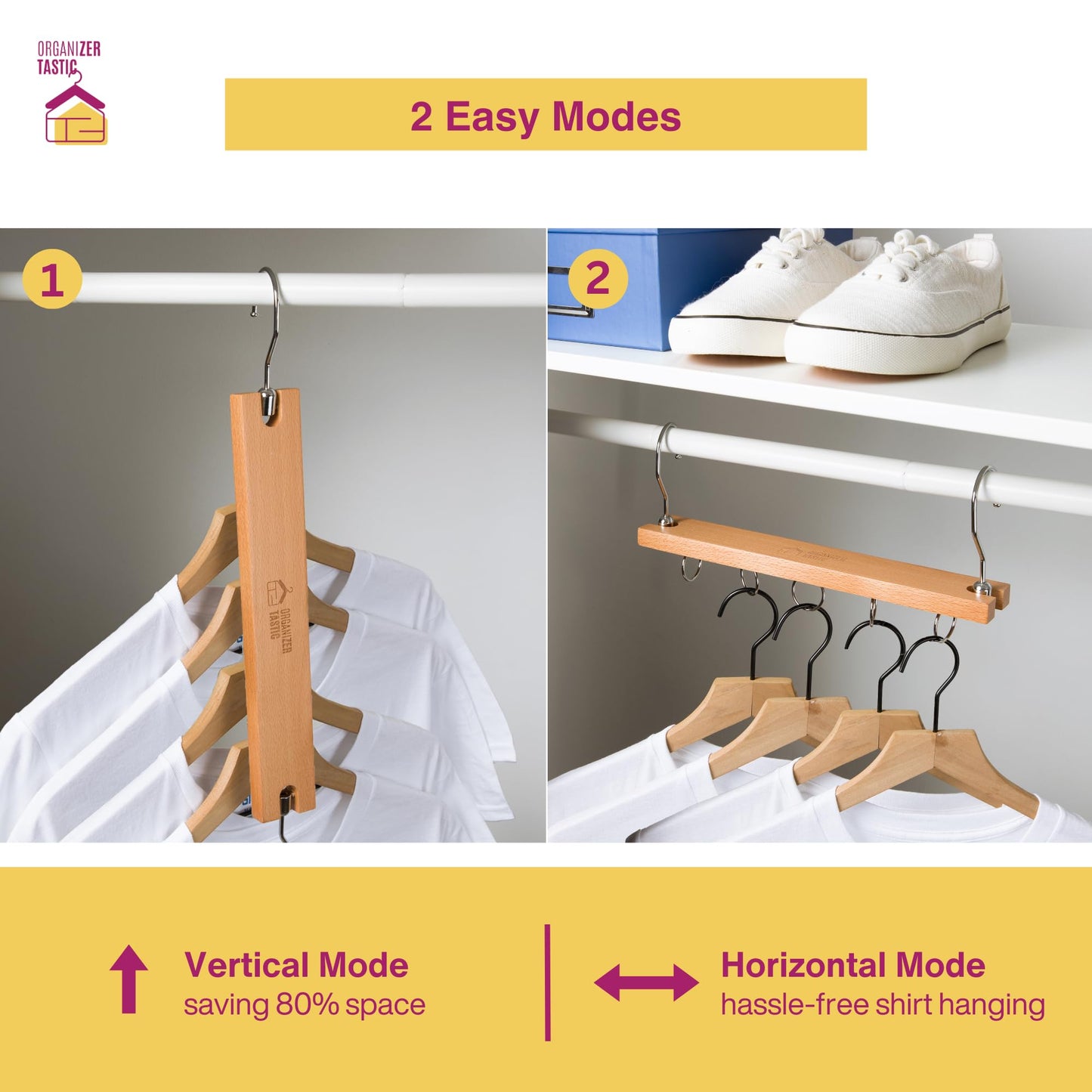 Space Saving Shirts & Accessory hangers-4 Pack