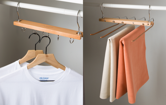 SPACE-SAVING HANGERS: THE ORGANIZERTASTIC SOLUTION TO DECLUTTER YOUR CLOSET!